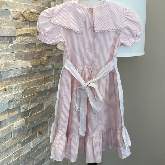 Vintage Pink Striped Dress - Picture 7 of 8